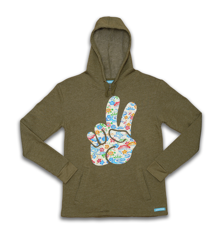  Happy Retro Peace Kids' Hoodie - Hippie Aesthetic Clothing -  Peace Inspired Gift - Athletic Heather, S: Clothing, Shoes & Jewelry